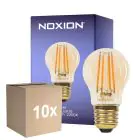 Mehrfachpackung 10x Noxion Lucent Lustre LED E27 Fadenlampe Messing 4.5W 400lm - 822 Extra Warmweiß | Dimmbar - Ersatz Für 35W